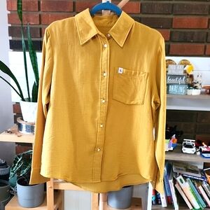 Calvin Klein Jeans Yellow Button-Up Shirt